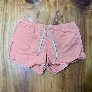 Vuori Women's Shorts L Drawstring Cotton Ripstop drawstring VW385 Coral G28
